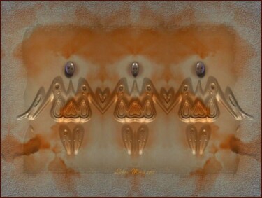 Digital Arts titled "La famille Adam et…" by Mimia Lichani, Original Artwork