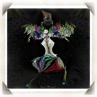 Digital Arts titled "La dame au caraco." by Mimia Lichani, Original Artwork