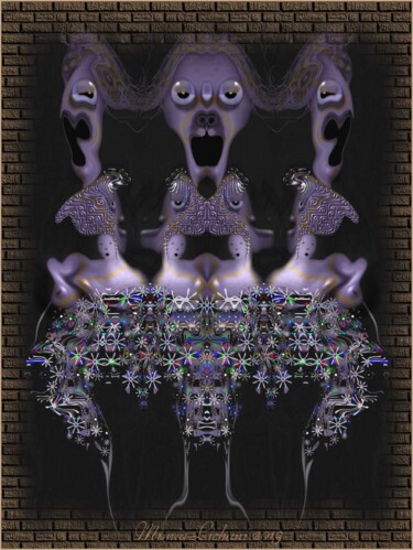 Arts numériques intitulée "Famille Hammurabi." par Mimia Lichani, Œuvre d'art originale
