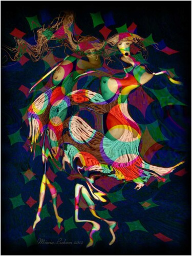 Digital Arts titled "Sur un air de flame…" by Mimia Lichani, Original Artwork