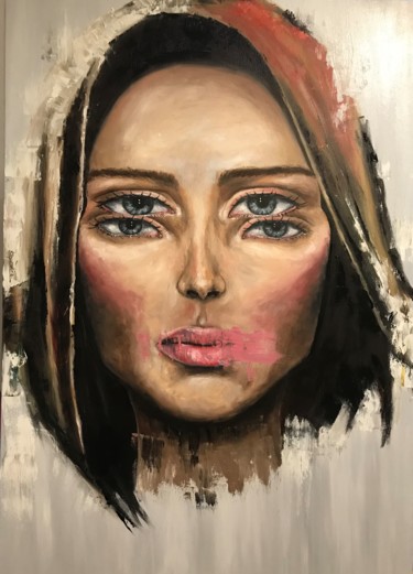 Painting titled "you recognize her b…" by Astrid L1, Original Artwork, Oil