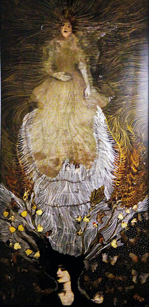 Peinture intitulée "Maud" par Mina, Œuvre d'art originale, Acrylique