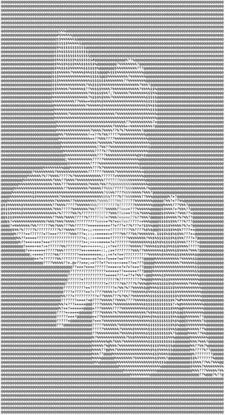 Digitale Kunst getiteld "Ascii-Art Fairy" door Mina Nakamura, Origineel Kunstwerk, 2D Digital Work