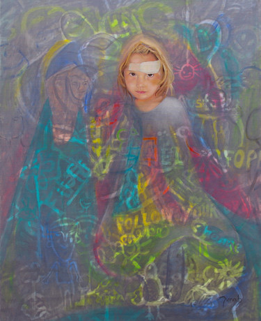 Pintura titulada "Vivre ses rêves" por Mina Lagarde, Obra de arte original, Oleo