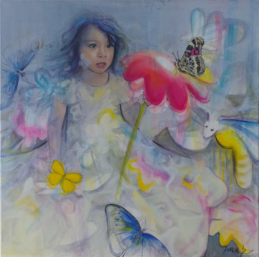 Peinture intitulée "Sans titre" par Mina Lagarde, Œuvre d'art originale, Huile