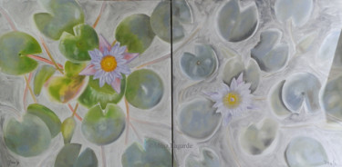 Peinture intitulée "Lotus.jpg" par Mina Lagarde, Œuvre d'art originale, Huile