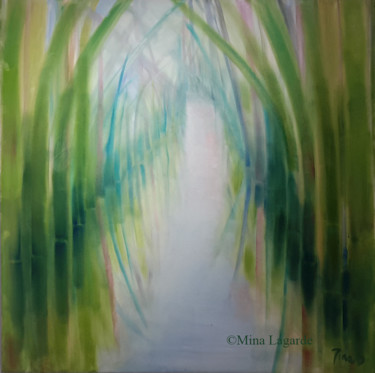 Peinture intitulée "Le fleuve des rêves…" par Mina Lagarde, Œuvre d'art originale, Huile