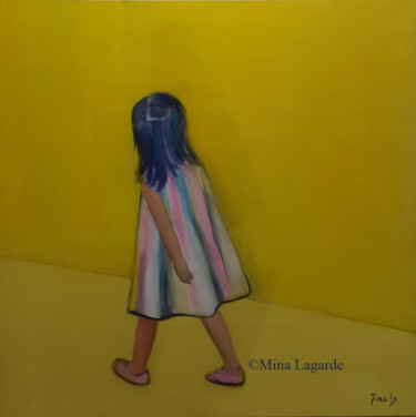 Peinture intitulée "Présence.jpg" par Mina Lagarde, Œuvre d'art originale, Huile