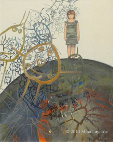Peinture intitulée "solitude.jpg" par Mina Lagarde, Œuvre d'art originale