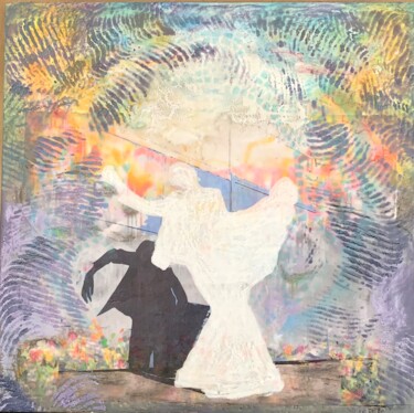 Malerei mit dem Titel "Twilight Dancers" von Mindy Tillery, Original-Kunstwerk, Enkaustik