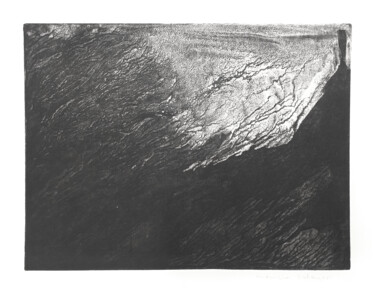 Printmaking titled "Dérive" by Mine Palayer, Original Artwork, Etching