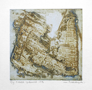 Incisioni, stampe intitolato "Trace 19 j" da Mine Palayer, Opera d'arte originale, incisione