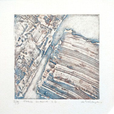 Estampas & grabados titulada "Trace 26 m" por Mine Palayer, Obra de arte original, Grabado