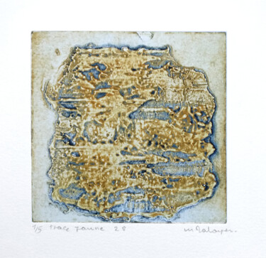 Incisioni, stampe intitolato "Trace 28 j" da Mine Palayer, Opera d'arte originale, incisione