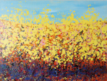 Painting titled "autumn" by Minh Phuong Hoang Thi, Original Artwork, Acrylic
