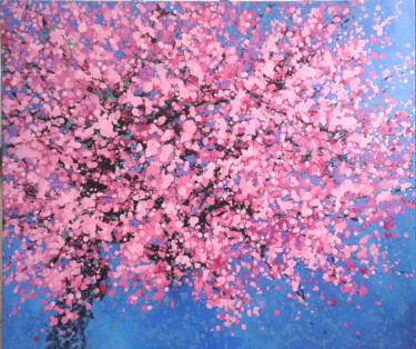 Peinture intitulée "bloom" par Minh Phuong Hoang Thi, Œuvre d'art originale, Acrylique