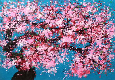 Malerei mit dem Titel "Spring day 2" von Minh Phuong Hoang Thi, Original-Kunstwerk, Acryl