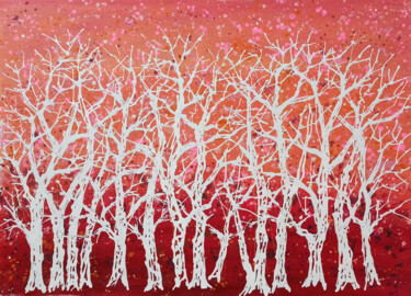Malerei mit dem Titel "Autumn 5" von Minh Phuong Hoang Thi, Original-Kunstwerk, Acryl