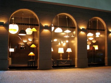 Escultura intitulada "escaparate lámparas" por Francisco Del Pozo Parés, Obras de arte originais
