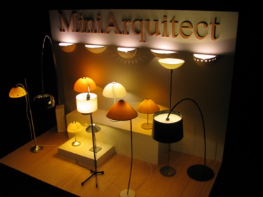 Artisanat intitulée "modern lamps showro…" par Francisco Del Pozo Parés, Œuvre d'art originale