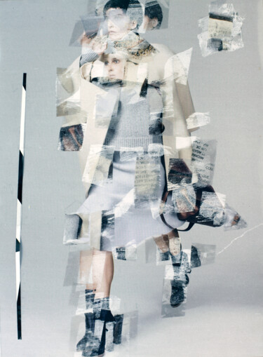 Collages intitulée "Compo 2.3" par Mino, Œuvre d'art originale, Collages