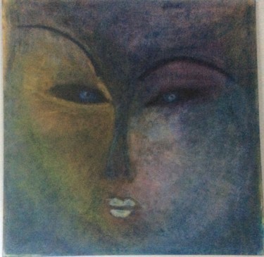 Ζωγραφική με τίτλο "déesse" από Monique Savy, Αυθεντικά έργα τέχνης, Ακρυλικό