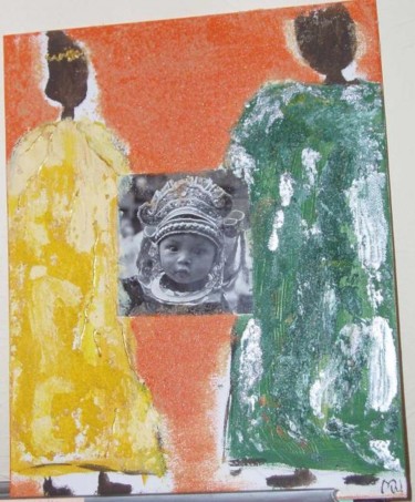 Peinture intitulée "roi reine" par Monique Savy, Œuvre d'art originale, Acrylique