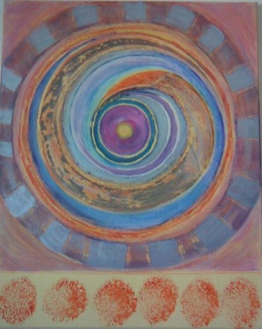 Peinture intitulée "Mandala" par Monique Savy, Œuvre d'art originale