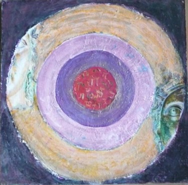 Pintura intitulada "Mandala4" por Monique Savy, Obras de arte originais