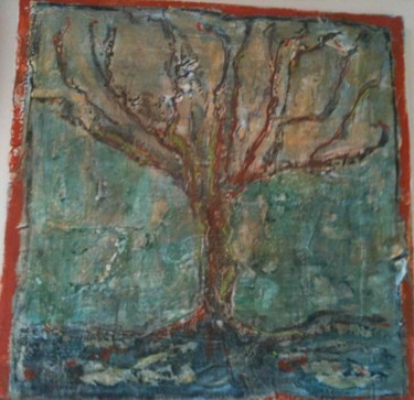 Peinture intitulée "arbre de vie" par Monique Savy, Œuvre d'art originale