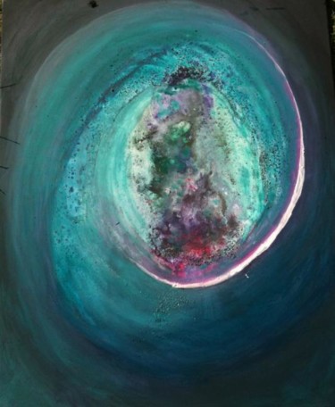 Peinture intitulée "Galaxie" par Monique Savy, Œuvre d'art originale