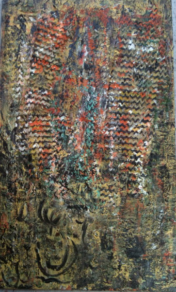 Pittura intitolato "indiens" da Monique Savy, Opera d'arte originale, Acrilico