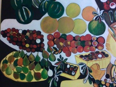 "meyveler" başlıklı Tablo Minu  (Tijen   Çetiner) tarafından, Orijinal sanat, Petrol