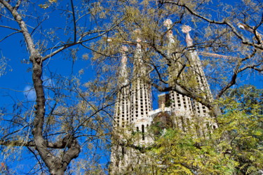 Fotografía titulada "Sagrada Família 01" por Miodrag Aubertin, Obra de arte original