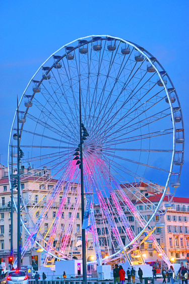 Photographie intitulée "La grande roue Mars…" par Miodrag Aubertin, Œuvre d'art originale, Photographie numérique