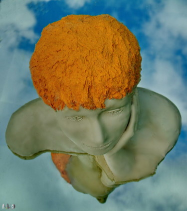 Arts numériques intitulée "la tête dans les nu…" par Miodrag Aubertin, Œuvre d'art originale