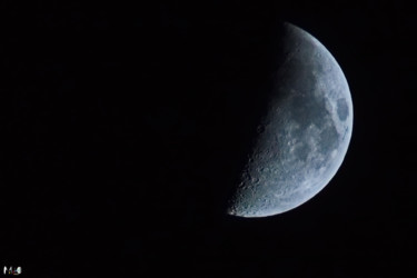 Photographie intitulée "La lune 14" par Miodrag Aubertin, Œuvre d'art originale