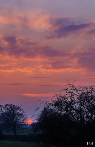 Fotografie mit dem Titel "Coucher de soleil 1…" von Miodrag Aubertin, Original-Kunstwerk