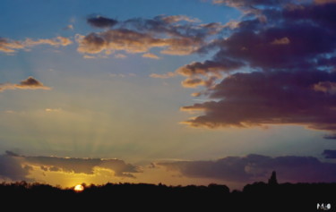 Fotografia intitolato "coucher de soleil 1…" da Miodrag Aubertin, Opera d'arte originale