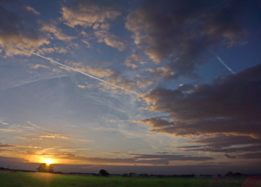 Fotografia intitolato "coucher de soleil 1…" da Miodrag Aubertin, Opera d'arte originale