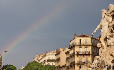 Photographie intitulée "Arc en ciel 06" par Miodrag Aubertin, Œuvre d'art originale