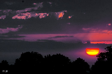 Fotografia intitolato "coucher de soleil 1…" da Miodrag Aubertin, Opera d'arte originale