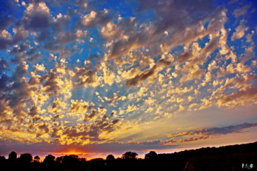 Fotografia intitolato "coucher de soleil 1…" da Miodrag Aubertin, Opera d'arte originale