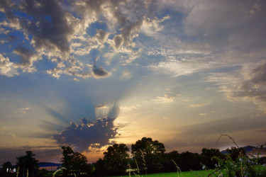 Photographie intitulée "Nuages 80" par Miodrag Aubertin, Œuvre d'art originale