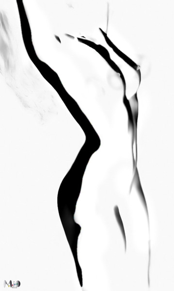 Digitale Kunst getiteld "courbes féminines" door Miodrag Aubertin, Origineel Kunstwerk