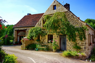 Photographie intitulée "Maison de Flée 01" par Miodrag Aubertin, Œuvre d'art originale