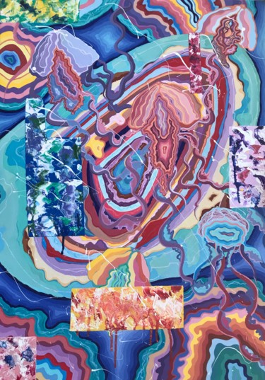 Картина под названием "Medusa" - Ilovutoo2, Подлинное произведение искусства, Акрил