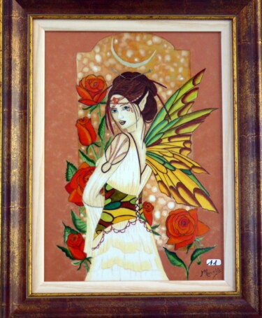 Malerei mit dem Titel "gypsy-rose.jpg" von Monette O'Neill, Original-Kunstwerk, Andere