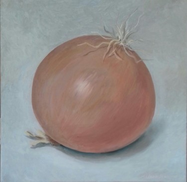 Schilderij getiteld "Oignon" door Michel Porte-Petit, Origineel Kunstwerk, Olie