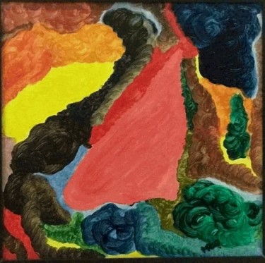 Pintura intitulada "Explosão dos aromas" por Miquéias Roberto Gomes, Obras de arte originais, Acrílico
